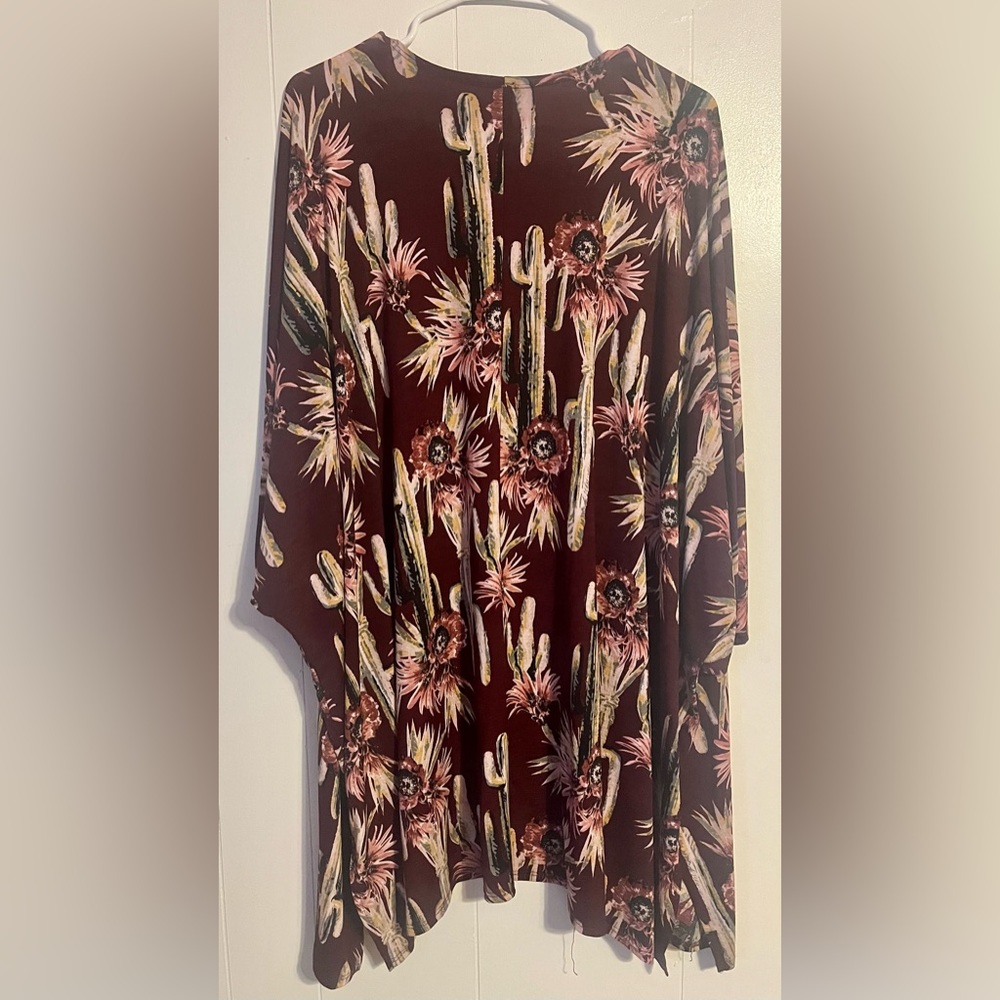 Cactus flower kimono
